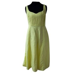 Old Navy Pale Lime Sleeveless Midi Dress